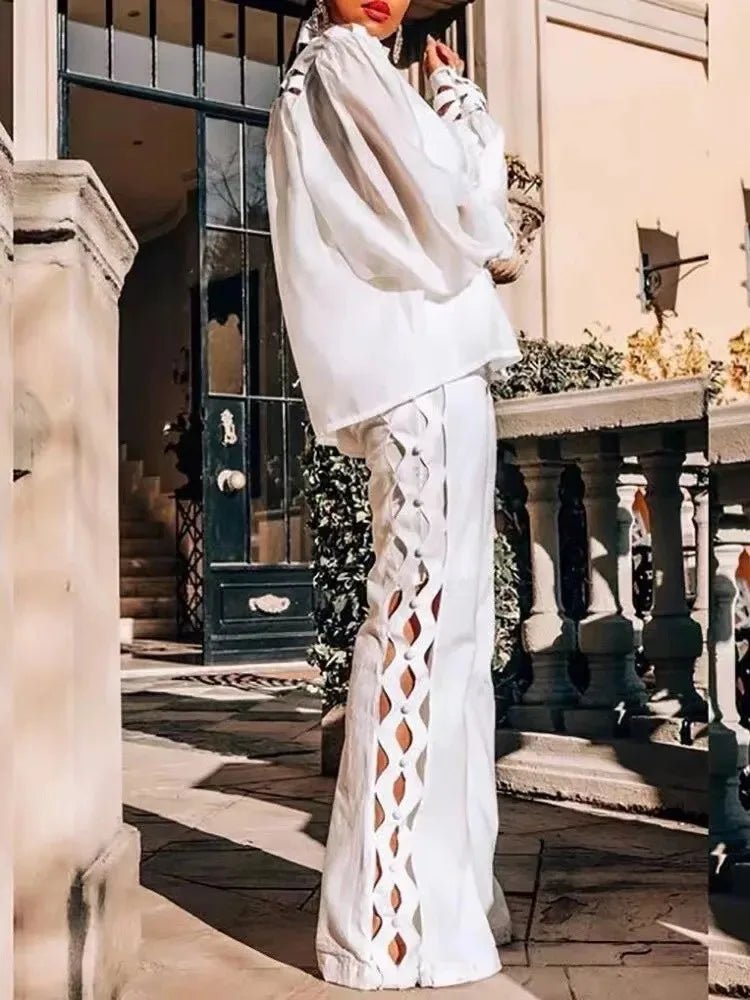 Aria Hollow - Out Pants Set - Saint Parsons