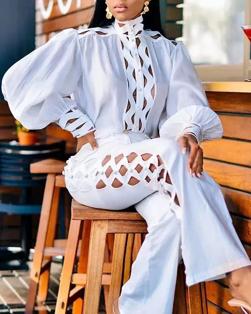 Aria Hollow - Out Pants Set - Saint Parsons