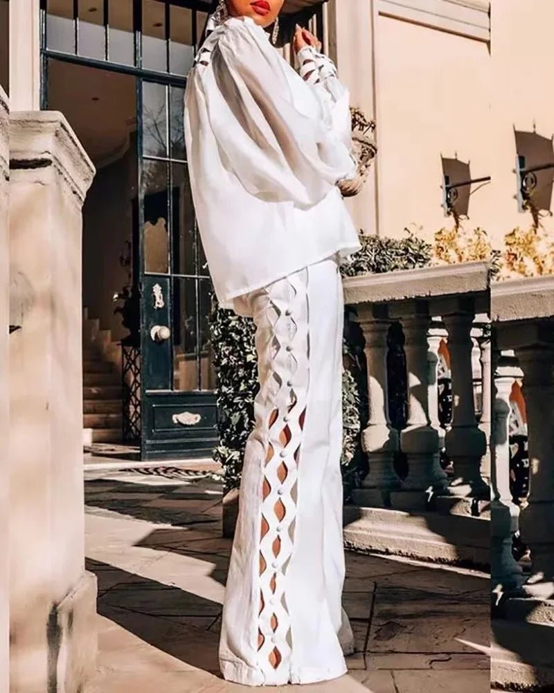 Aria Hollow - Out Pants Set - Saint Parsons