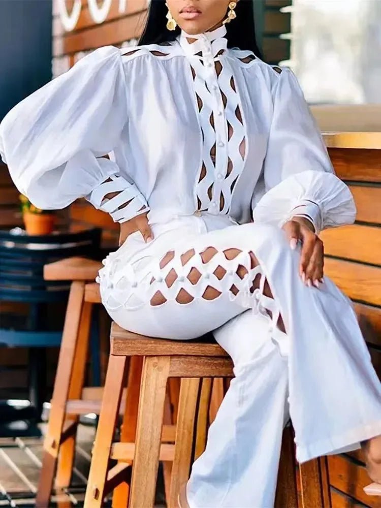 Aria Hollow - Out Pants Set - Saint Parsons