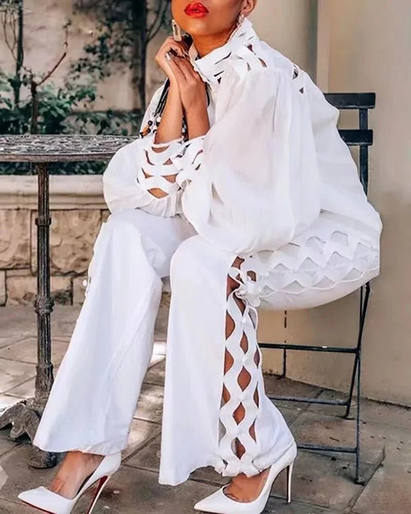 Aria Hollow - Out Pants Set - Saint Parsons