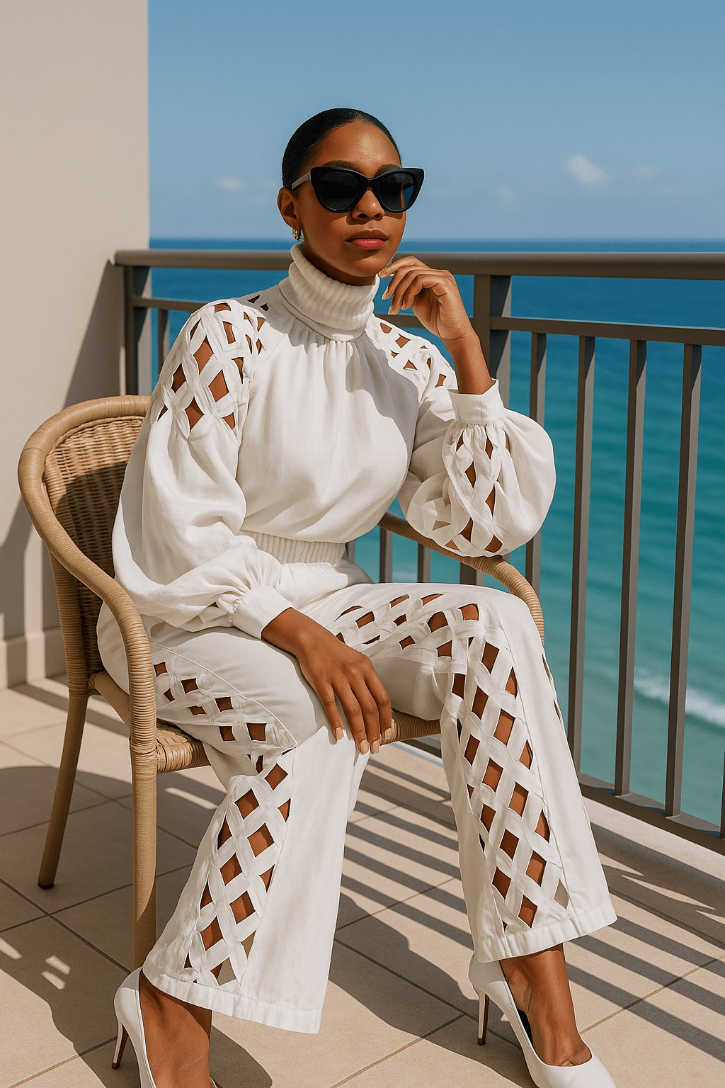 Aria Hollow - Out Pants Set - Saint Parsons