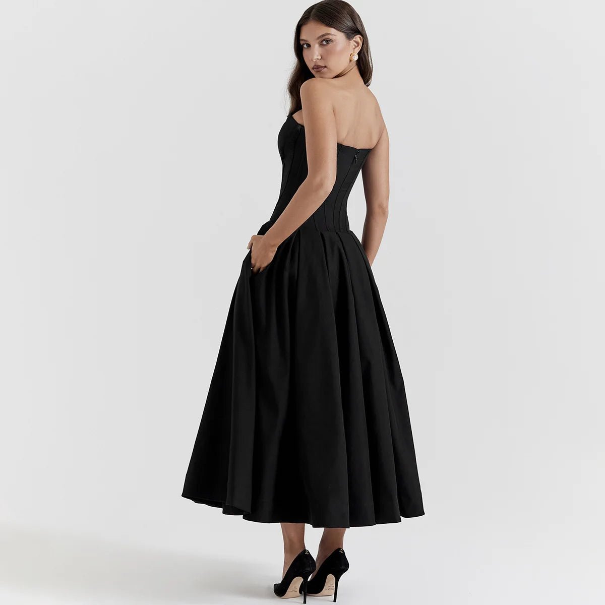 Scarlett Strapless Fit & Flare Dress - Saint Parsons