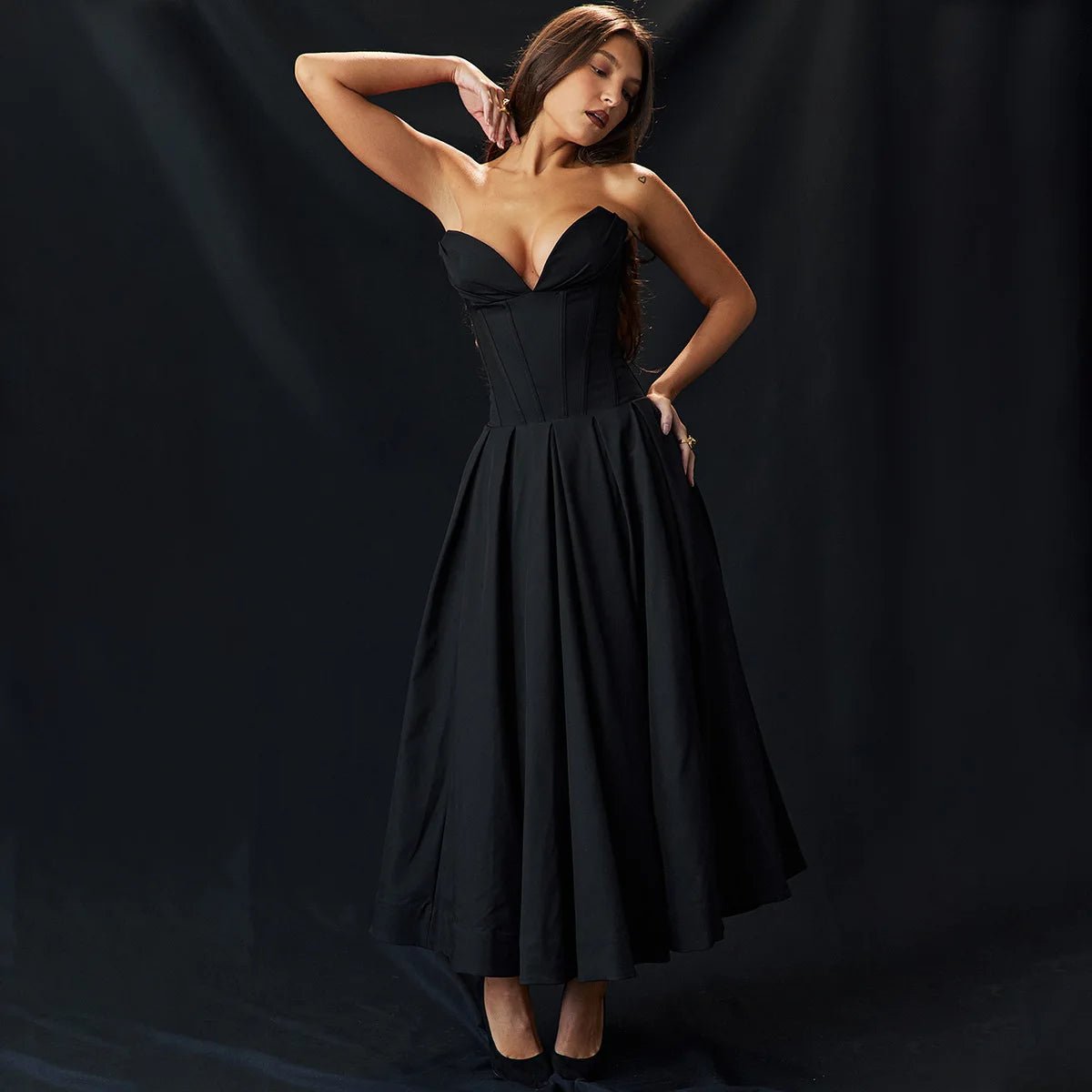 Scarlett Strapless Fit & Flare Dress - Saint Parsons