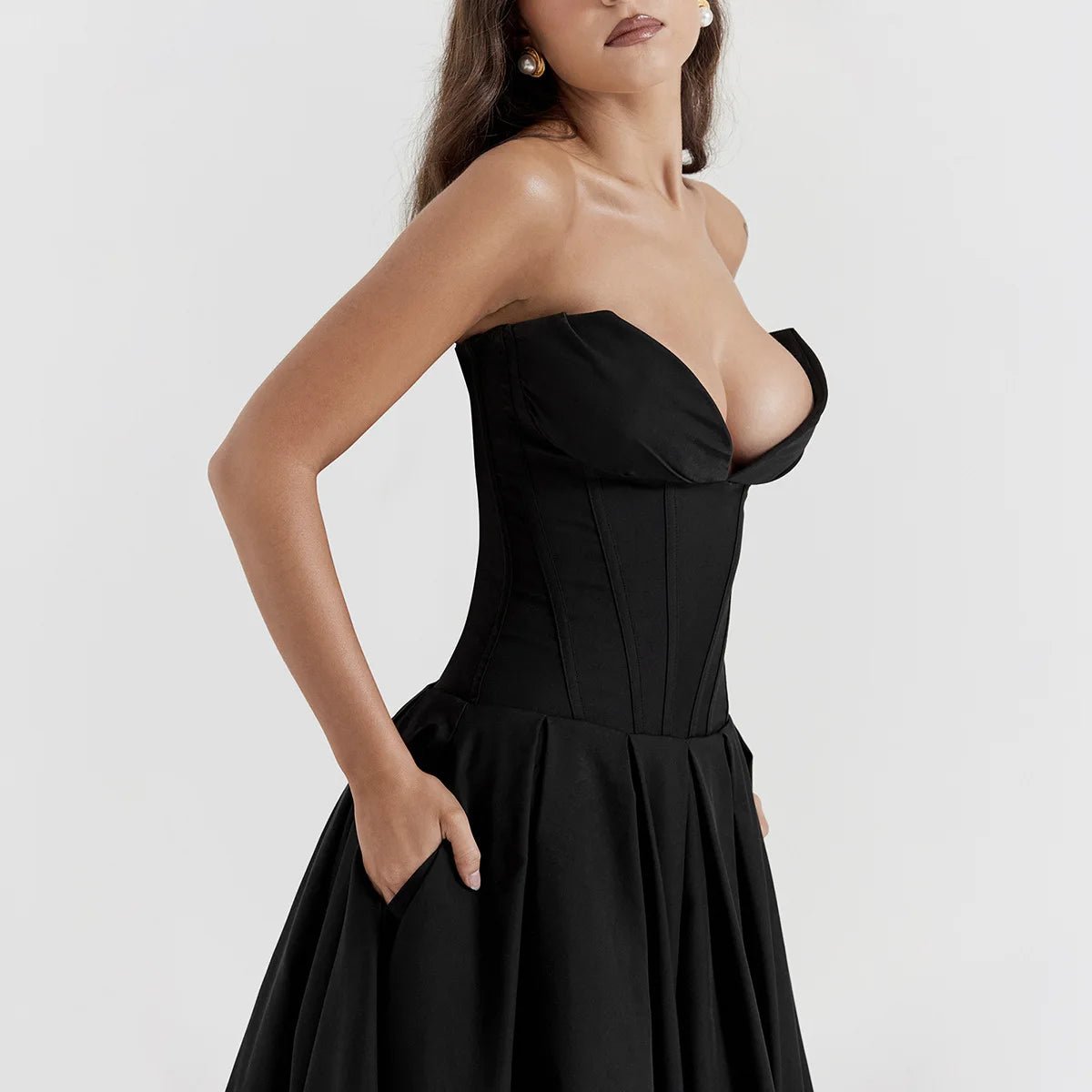 Scarlett Strapless Fit & Flare Dress - Saint Parsons