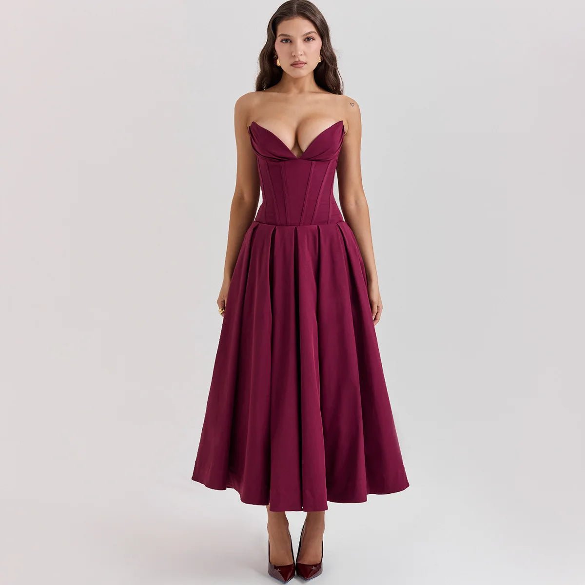 Scarlett Strapless Fit & Flare Dress - Saint Parsons