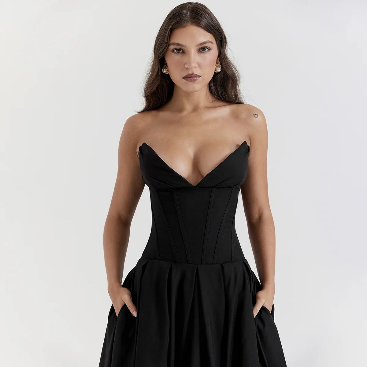 Scarlett Strapless Fit & Flare Dress - Saint Parsons