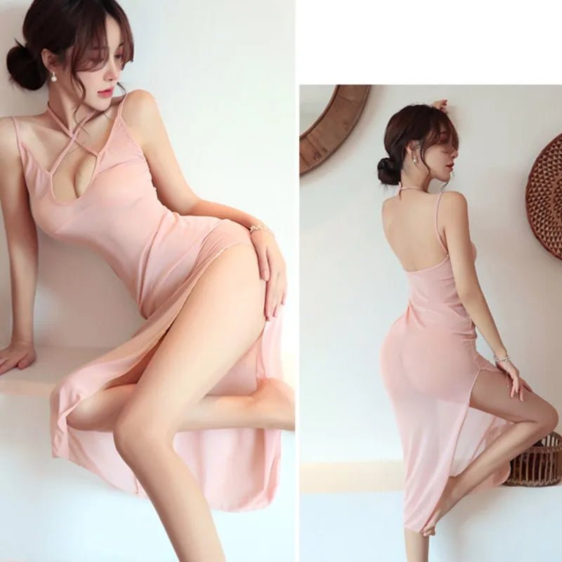 Sexy Perspective Nightclub Dress Thin Cute Long Skirt Womens Dresses Dresses For Formal Occasions Summer Cosplay Party Dresses - Saint Parsons