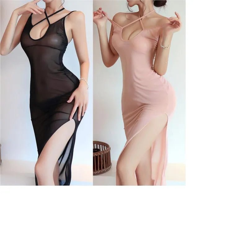 Sexy Perspective Nightclub Dress Thin Cute Long Skirt Womens Dresses Dresses For Formal Occasions Summer Cosplay Party Dresses - Saint Parsons