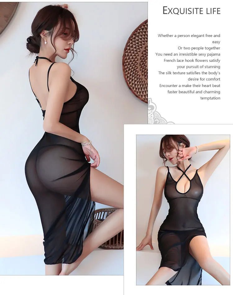 Sexy Perspective Nightclub Dress Thin Cute Long Skirt Womens Dresses Dresses For Formal Occasions Summer Cosplay Party Dresses - Saint Parsons