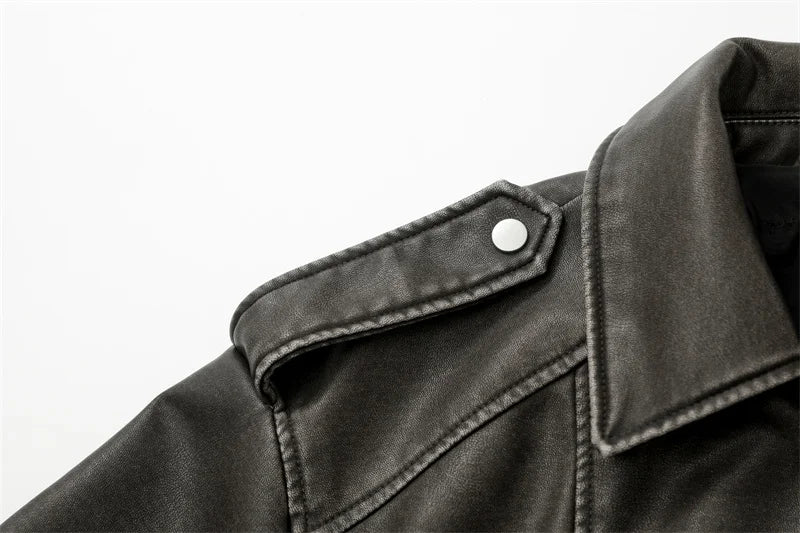 Sienna Vintage Leather Belted Jacket - Saint Parsons