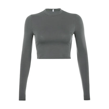 Essential Long Sleeve Crop Tee