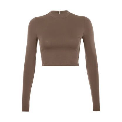 Essential Long Sleeve Crop Tee