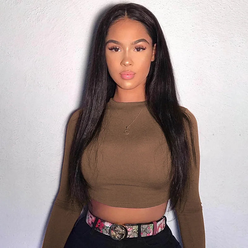 Essential Long Sleeve Crop Tee