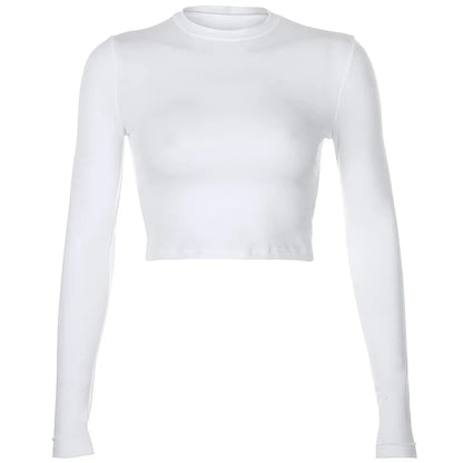 Essential Long Sleeve Crop Tee