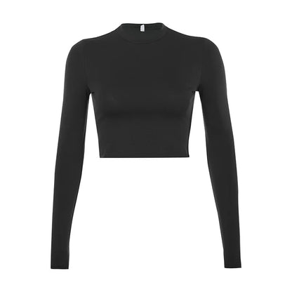 Essential Long Sleeve Crop Tee