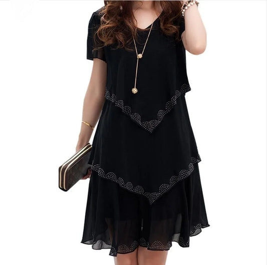 Sorella Ruffle Chiffon Summer Dress