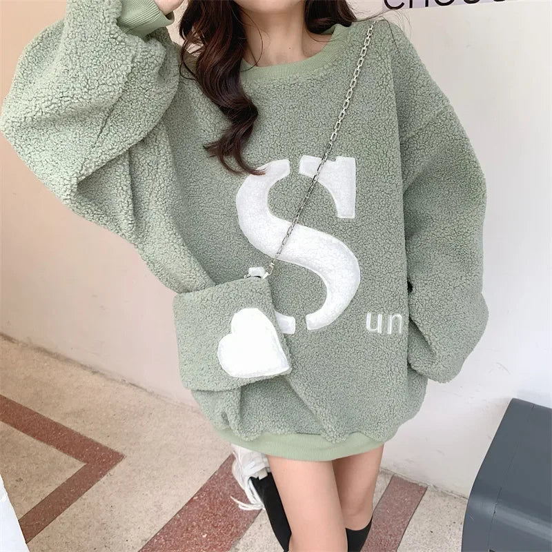 Aria Cozy Fleece Lounge Pullover