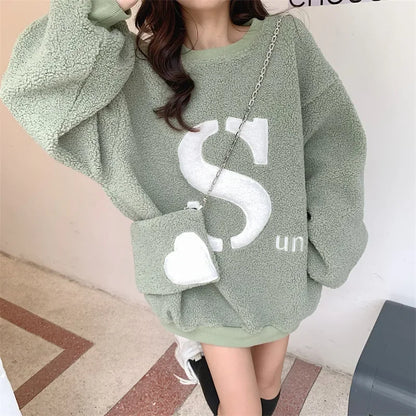 Aria Cozy Fleece Lounge Pullover