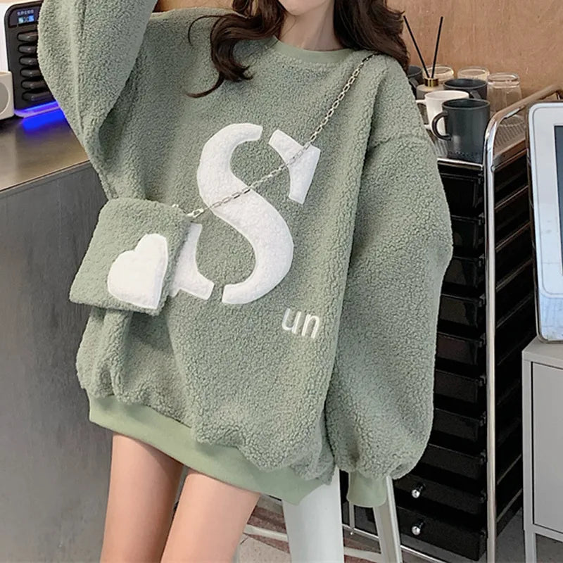 Aria Cozy Fleece Lounge Pullover