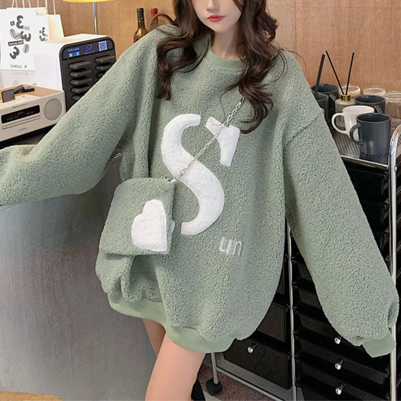 Aria Cozy Fleece Lounge Pullover
