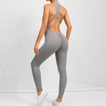 Nova Sculpt Backless Fitness Jumpsuit - Saint Parsons