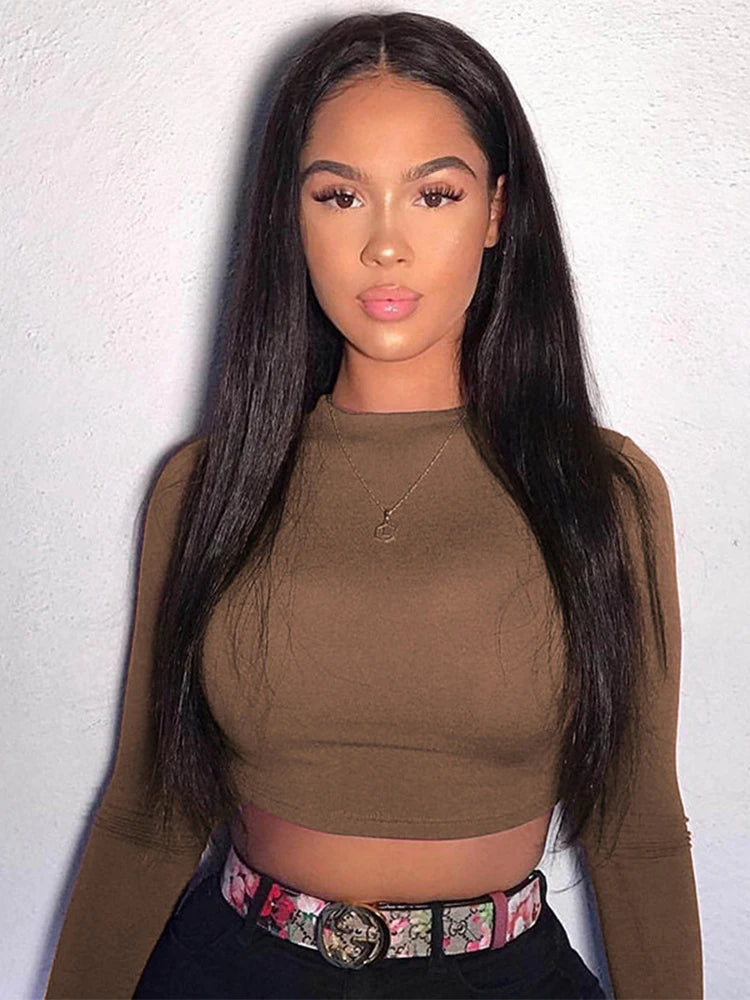 Essential Long Sleeve Crop Tee