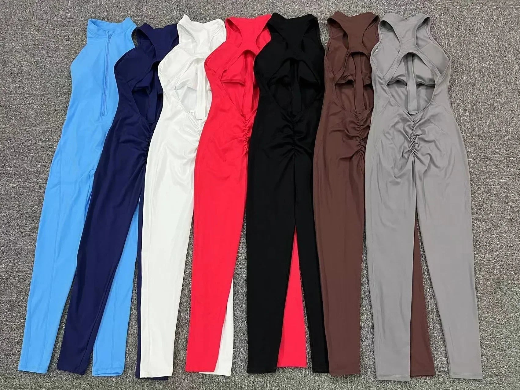 Nova Sculpt Backless Fitness Jumpsuit - Saint Parsons