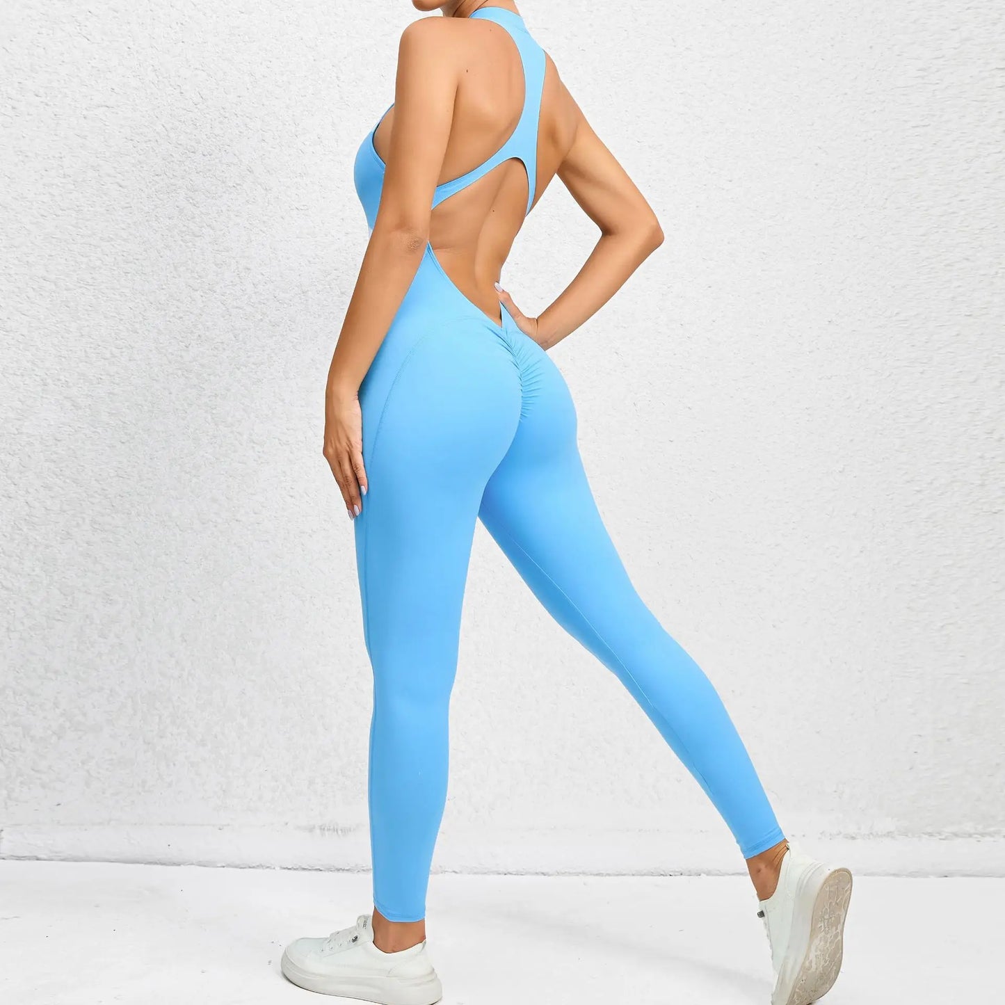 Nova Sculpt Backless Fitness Jumpsuit - Saint Parsons