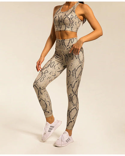 Savannah Sculpt Leopard Performance Yoga Set