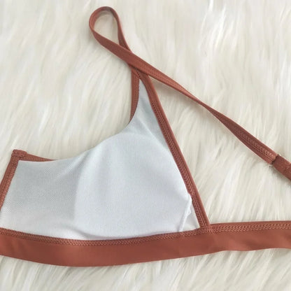 Capri V Bar Colorblock Brazilian Bikini Set