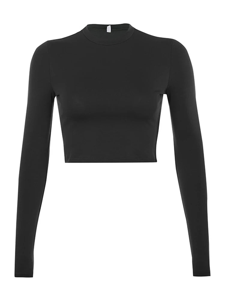 Essential Long Sleeve Crop Tee