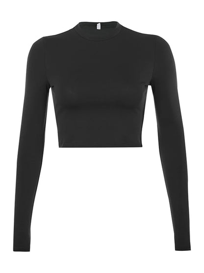 Essential Long Sleeve Crop Tee
