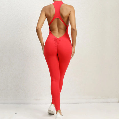 Nova Sculpt Backless Fitness Jumpsuit - Saint Parsons