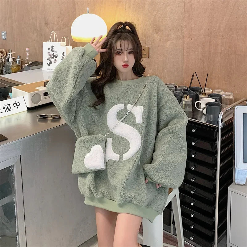 Aria Cozy Fleece Lounge Pullover