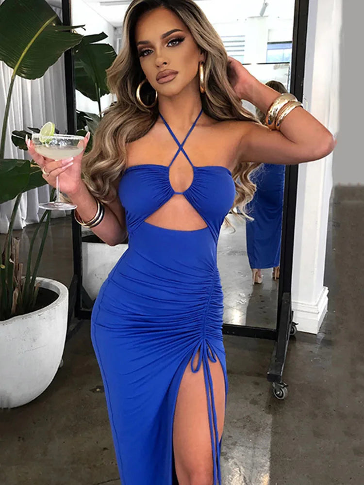 Liora Backless Bodycon Midi Dress