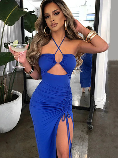 Liora Backless Bodycon Midi Dress