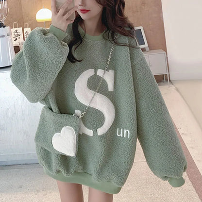 Aria Cozy Fleece Lounge Pullover