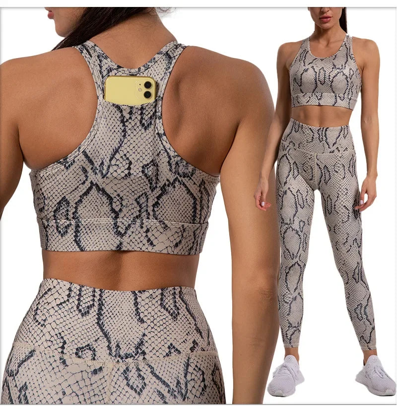 Savannah Sculpt Leopard Performance Yoga Set