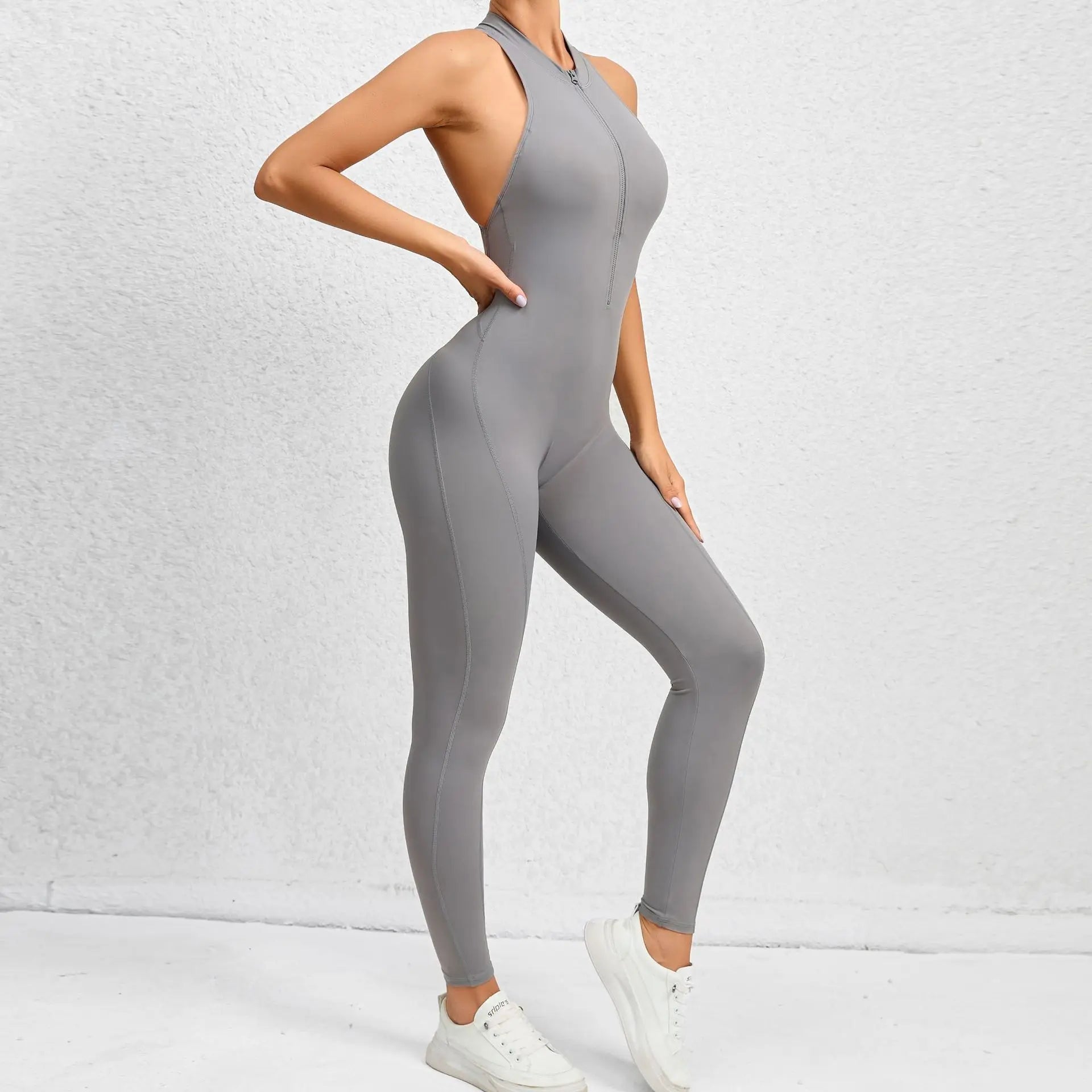 Nova Sculpt Backless Fitness Jumpsuit - Saint Parsons