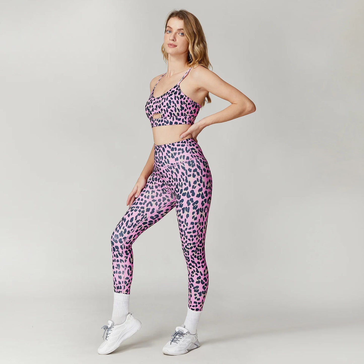 Savannah Sculpt Leopard Performance Yoga Set
