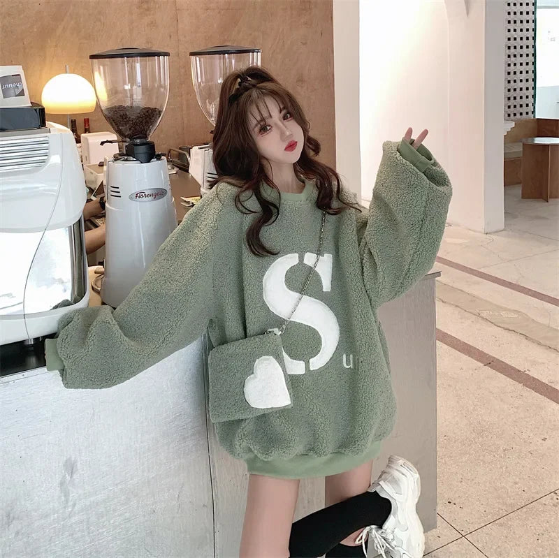 Aria Cozy Fleece Lounge Pullover