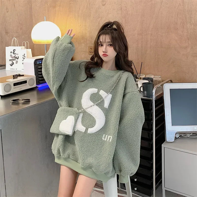 Aria Cozy Fleece Lounge Pullover