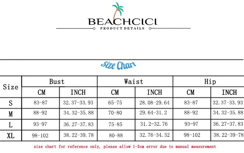 BEACHCICI 2 Piece Set Bikinis Women Summer Fashion Floral Printed Sleeveless Halter Neck Lace Up Backless Thong Beach Vacation - Saint Parsons