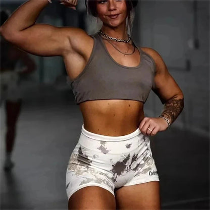 Civil Gym Bodybuilding Fitness Women's Tracksuit Sports Outfit Sportwear Woman Yoga Clothing Darc Workout 2 Piece Yoga Sets - Saint Parsons