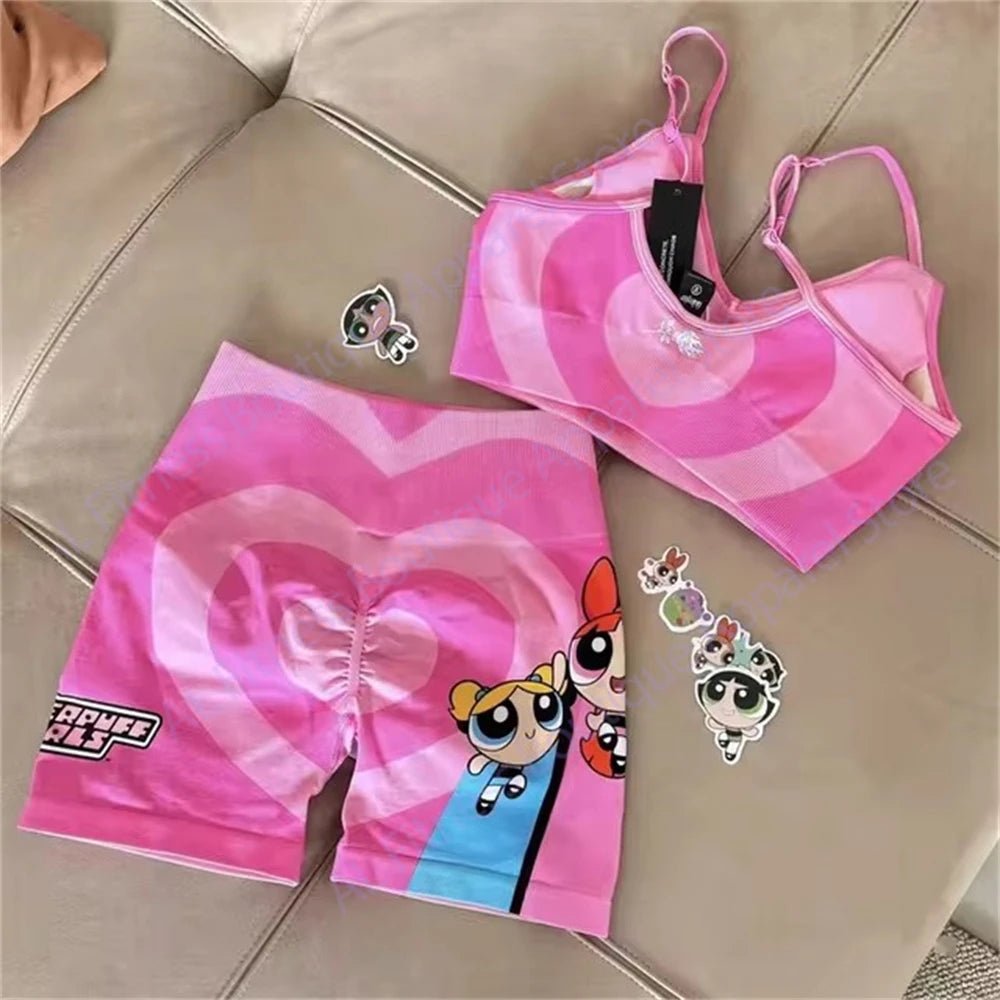 Civil Gym Bodybuilding Fitness Women's Tracksuit Sports Outfit Sportwear Woman Yoga Clothing Darc Workout 2 Piece Yoga Sets - Saint Parsons