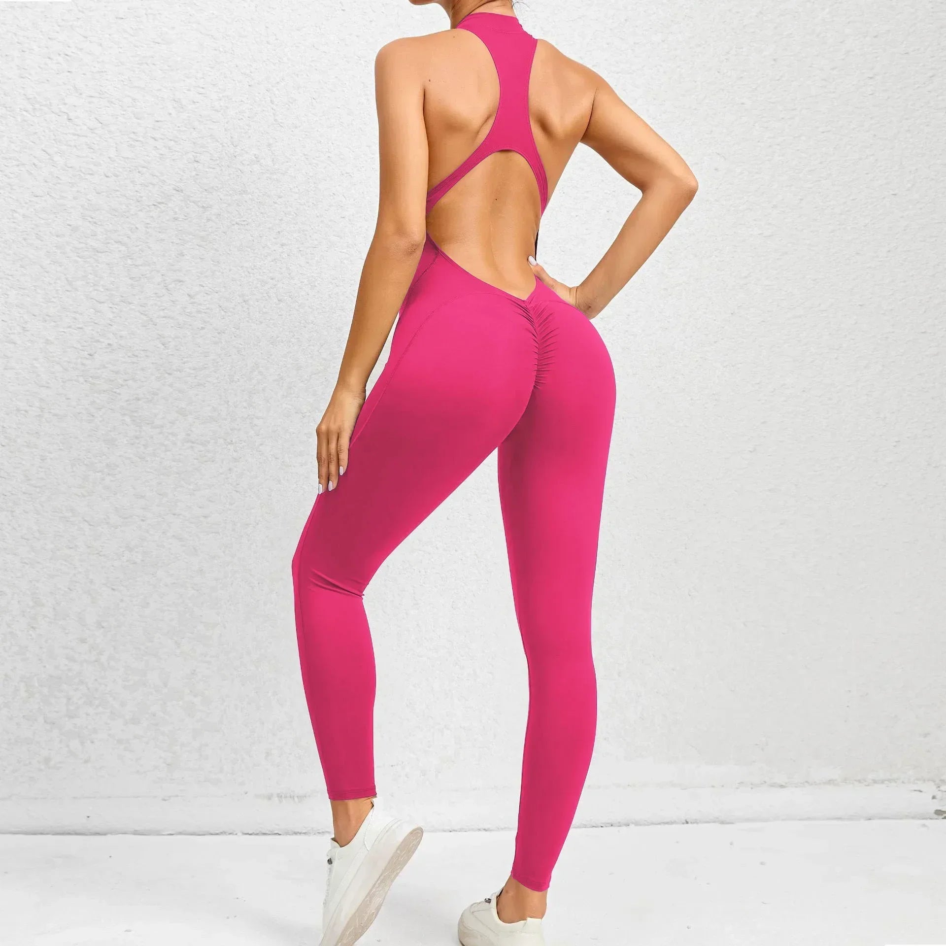 Nova Sculpt Backless Fitness Jumpsuit - Saint Parsons
