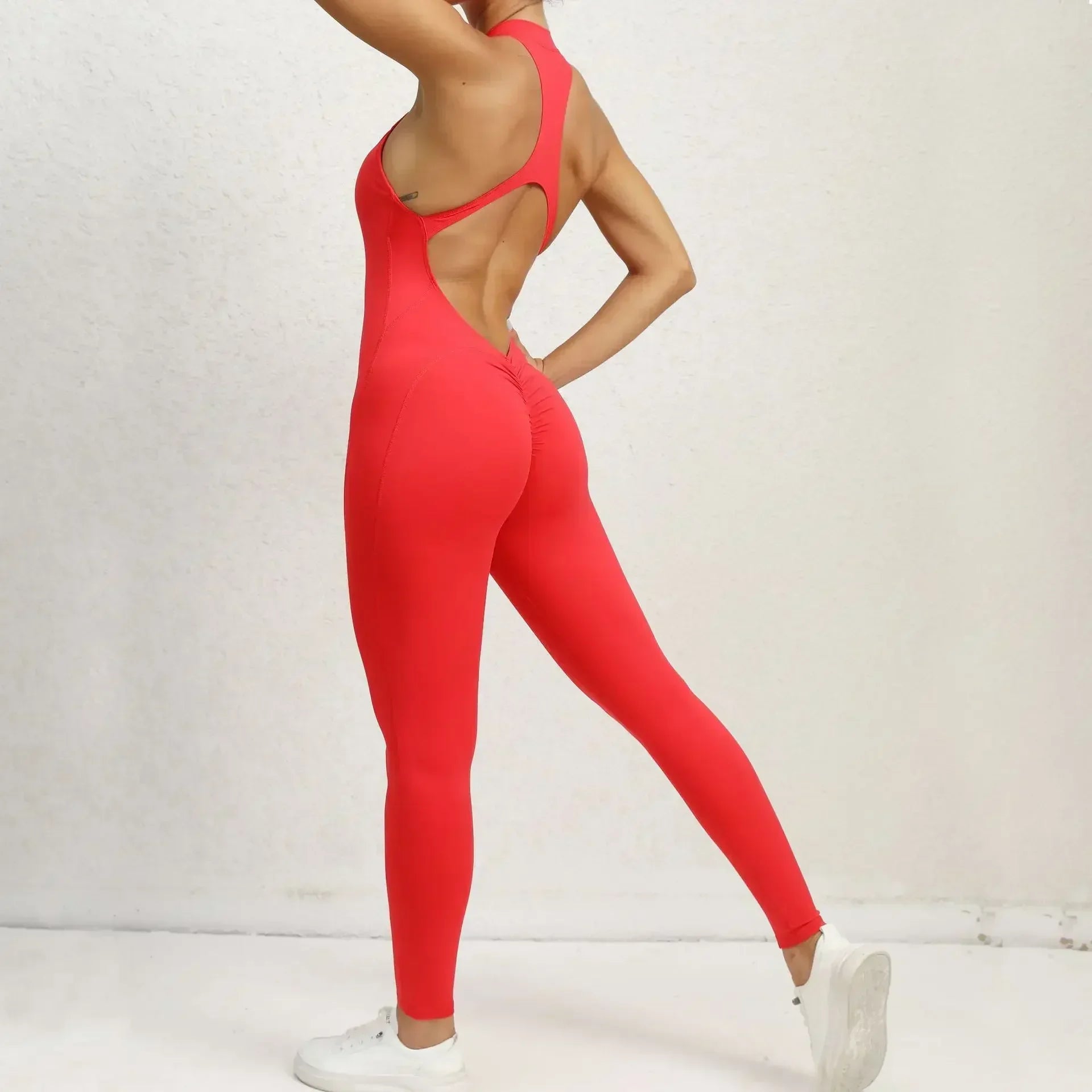 Nova Sculpt Backless Fitness Jumpsuit - Saint Parsons