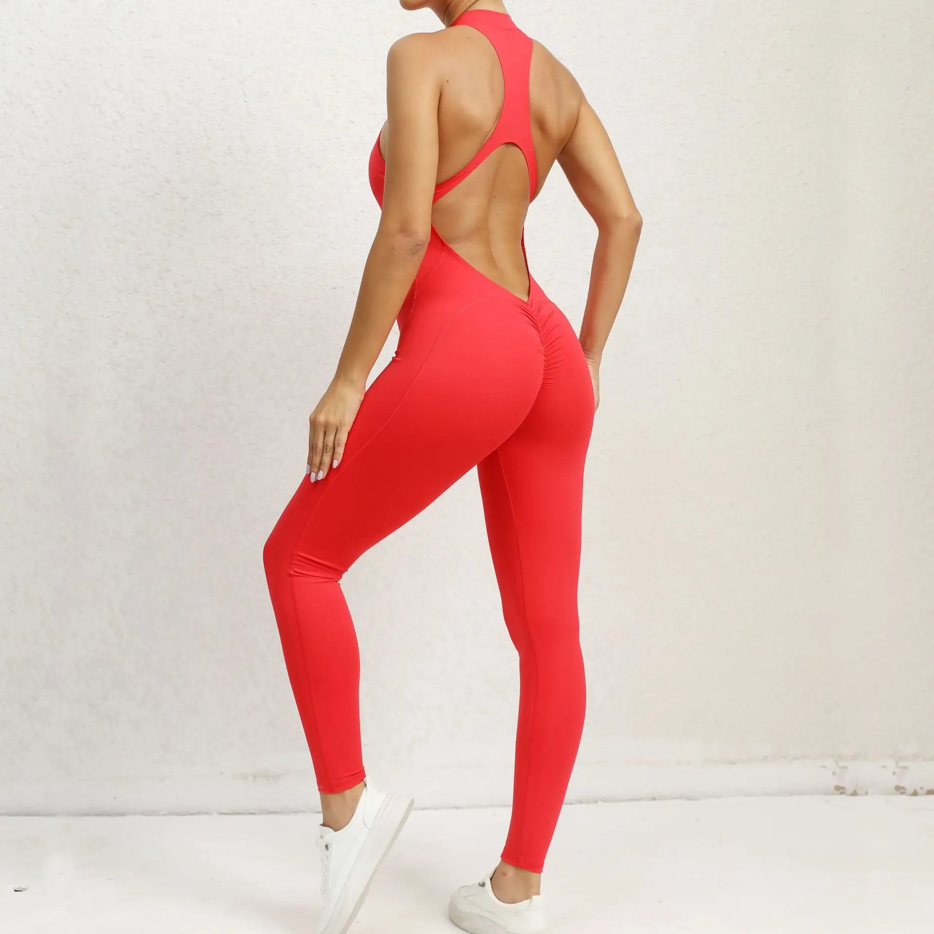 Nova Sculpt Backless Fitness Jumpsuit - Saint Parsons