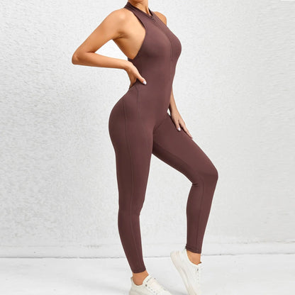Nova Sculpt Backless Fitness Jumpsuit - Saint Parsons